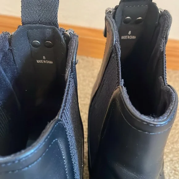 Blowfish Malibu Black Wedge Ankle Boots - Picture 3 of 5